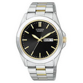 Citizen Men's Two-Tone Black Dial Bracelet Watch from Pedre